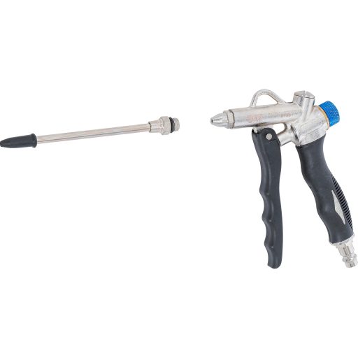 9-8706 | Lefújó pisztoly szabályozható 15 mm + 110 mm hosszú csőrrel - BGS