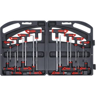   9-90 | T-kulcs készlet 2:1-ben Imbusz 2-10 mm és Torx T10-T50 16 db-os készlet- BGS