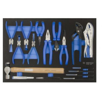   17 részes fogó- csapkiütő- és kalapács készlet 9-90217GRV