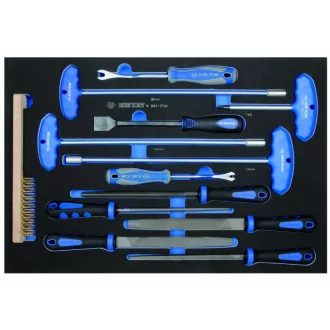   13 részes T-nyelű imbuszkulcs- & reszelő készlet (EVA tálcás) 9-90413TQV