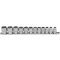 9-9104 | Dugókulcs - crowafej készlet 3/8" 6 lapú normál 8-19 mm 12 db-os BGS