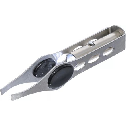 9-9893 | Csipesz 100 mm egyenes-lapos, rozsdamentes acél LED-es - BGS