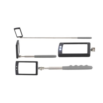 9-99302 | Tükör  41x64 mm teleszkópos 290-876 mm beépített 2 db LED világítás
