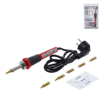 9-9941 | Dekoráló pirogravírozó fára-bőrre 30 W-os 230 V-os 7 db-os szett