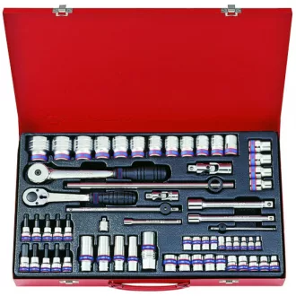   62 részes 1/2˝3/8˝1/4˝-os dugókulcs készlet 12* 9063MR01