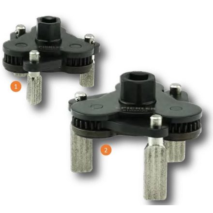 91200025 | Olajszűrő leszedő állítható készlet 2 db-os 55-100 mm + 75-140 mm GYÉMÁNT