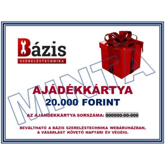Bázis Szereléstechnika 20000 Ft-os ajándékkártya
