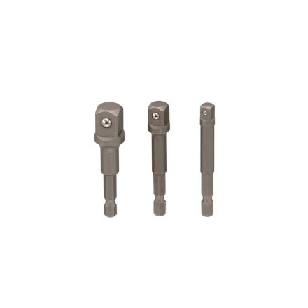 BE-2343P | Adapter készlet fúrógéphez - csavarbehajtóhoz 1/4"-3/8"-1/2" - Genius