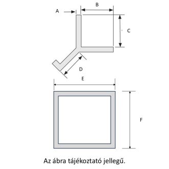   BK-800x800 | Daxes beépítő keret 800x800 méretű tgk holtjátékvizsgálókhoz 