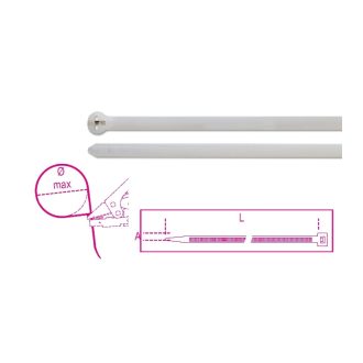   BMBL3048 | BMBL3048   Acélfogas műanyag kábelkötegelő szalag, natúr
