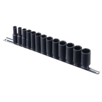   CM-313SD | Légkulcsfej készlet 3/8" 13 db-os 5/16"-7/8" COLOS hosszított 6 lapú