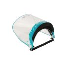 CON-35369 | Arcvédő pajzs szivacsos homlokvédővel és gumifejpánttal - víztiszta