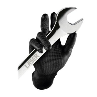   CON-37307 | Kesztyű Grippaz 100% Nitril 10/XL - dobozos 50 db-os - FEKETE