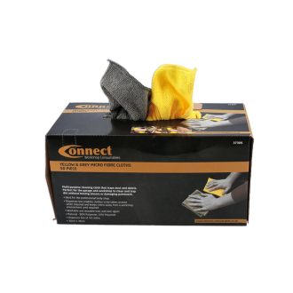   CON-37309 | Törlőkendő - Mikroszálas 50 db-os készlet30 x 30cm Sárga-Szürke mosható