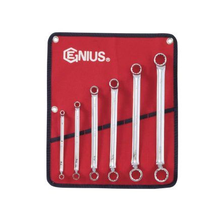 DE-706S | Csillag-csillagkulcs készlet hajlított  6 db-os - COLOS - Genius