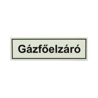   F67 | Tábla utánvilágítós öntapadós Gázfőelzáró 60x200 UV200