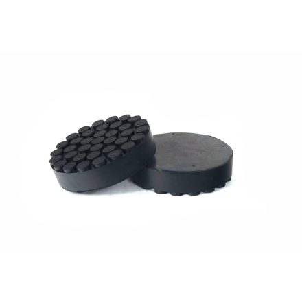 GP107-TP | Gumipogácsa krokodil emelőhöz 107 mm x 27 mm tömör pöttyös - Fekete