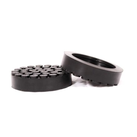 GP108-PP | Gumipogácsa csápos emelőhöz 108/90 mm-es peremes pöttyös