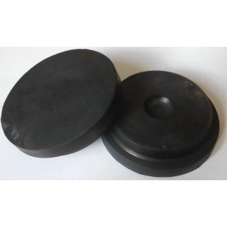   GP120-LS | Gumipogácsa krokodil emelőhöz 120/100 mm-es lépcsős sima - Fekete