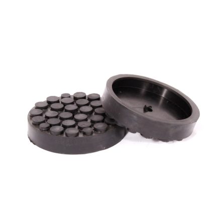 GP120-PP | Gumipogácsa csápos emelőhöz 120/110 mm-es peremes pöttyös-lyukas