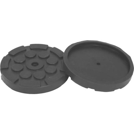 GP120-PPI | Gumipogácsa csápos emelőhöz 120/114 mm-es peremes pöttyös-íves+furat