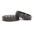GP120-PP | Gumipogácsa csápos emelőhöz 120/110 mm-es peremes pöttyös-lyukas