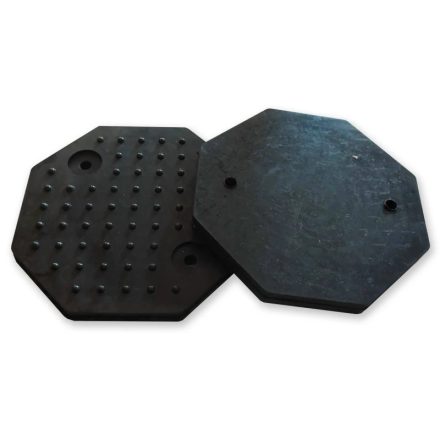 GP125-8L-2F | Gumipogácsa csápos emelőhöz 125 mm/8 lapú - nyolcszögletű Giuliano