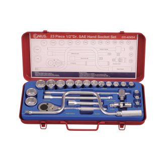   GS-424S4 | Dugókulcs készlet 1/2" 6 lapú COLOS 5/16"-1-1/4" 23 db-os - Genius