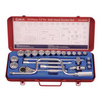   GS-424S5 | Dugókulcs készlet 1/2" 6 lapú COLOS 5/16"-1-1/4" 24 db-os - Genius