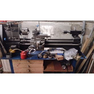   FERM FMF-500N Esztergagép, állvánnyal, sok tartozékkal, komplett