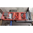 FERM FMF-500N Esztergagép, állvánnyal, sok tartozékkal, komplett