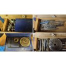 FERM FMF-500N Esztergagép, állvánnyal, sok tartozékkal, komplett