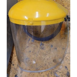 Arcvédő plexi álarc, sárga