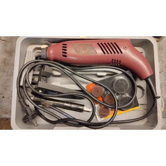 Kézi mikrócsiszológép,tartozékokkal, korongokkal