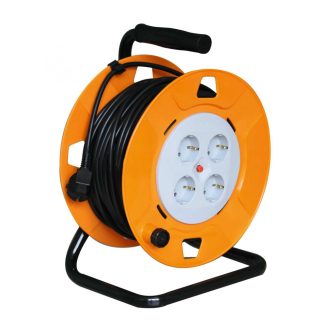   HJR 4-25-1,5 | Kábeldob 25 m - IP20 PVC kábel 3 x 1.5 mm2 - 2300W (HJR 4-25/1,5)