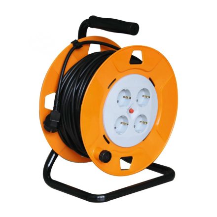 HJR 4-25-1,5 | Kábeldob 25 m - IP20 PVC kábel 3 x 1.5 mm2 - 2300W (HJR 4-25/1,5)
