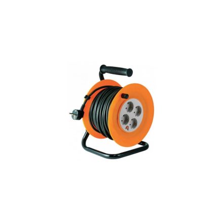 HJR 4-25 | Kábeldob 25 m - IP20 PVC kábel 3 x 1.0 mm2 - 2300W