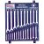 HS-48M | Csillag-villáskulcs készlet 48 db-os /2x24 db/ fali fém - Genius