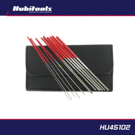 HU45102 | Kábelcsatlakozó tisztító gyémánt reszelő készlet 12 db anya saru Hubitools