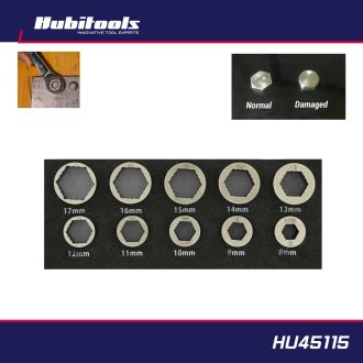   HU45115 | Csavarkiszedő adapter készlet 85%-ig sérült, lesarkalt csavarhoz 8-17 mm