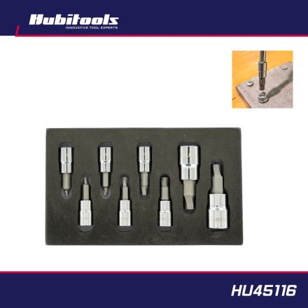 HU45116 | Csavarkiszedő készlet 8 db-os - sérült BKNY Imbusz csavarokhoz H2 - H8 mm