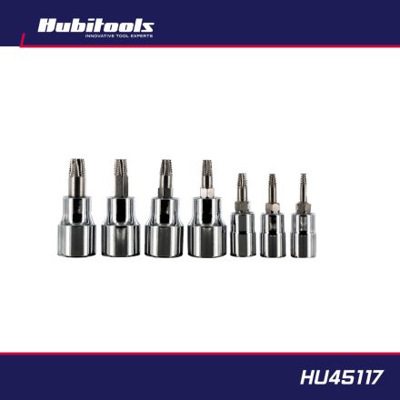 HU45117 | Csavarkiszedő készlet 7 db-os - sérült BKNY Torx csavarokhoz 1/4" T10-T40
