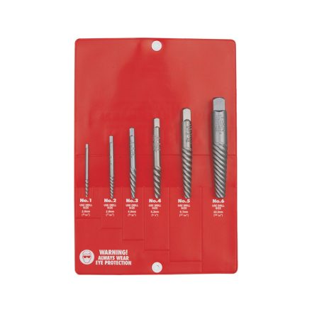 KEN0751160K | Csavarkiszedő - törtcsavar kihajtó készlet 6 db-os 2-6 mm (KEN-075-1160K)