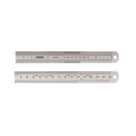KEN5183110K | Vonalzó, acél, merev  150 mm x 18 mm metrikus és colos