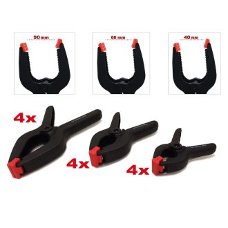   KEN5395400K | Gyorsszorító, kézi készlet 4x90 mm 4x60 mm 4x40 mm 12 db-os