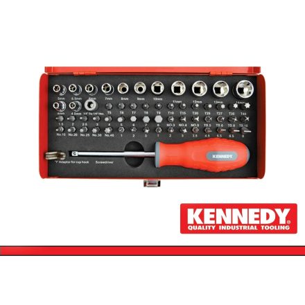 KEN5736370K | Bit készlet 60 részes. Ken-Grip + spec. Kennedy - (KEN-573-6370K)
