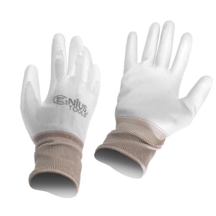 KG1350-FH-XXL | Kesztyű - szerelőkesztyű - Genius fehér XXL-es 11-es