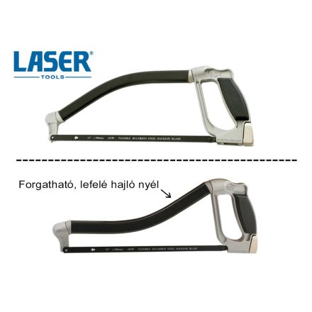LAS-3376 | Fémfűrész 300 mm alacsony profilú, 180°-ban forg.- Laser