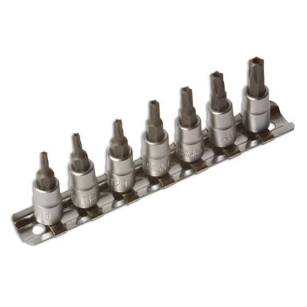 LAS-3389 | Bit készlet 5 ágú, lyukas-torx TS bit készlet 7 db-os 1/4" - Laser