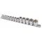 LAS-3482 | Dugókulcs - crowafej készlet 1/2"-3/8"-1/4" belső torx 14 db-os E4 - E24